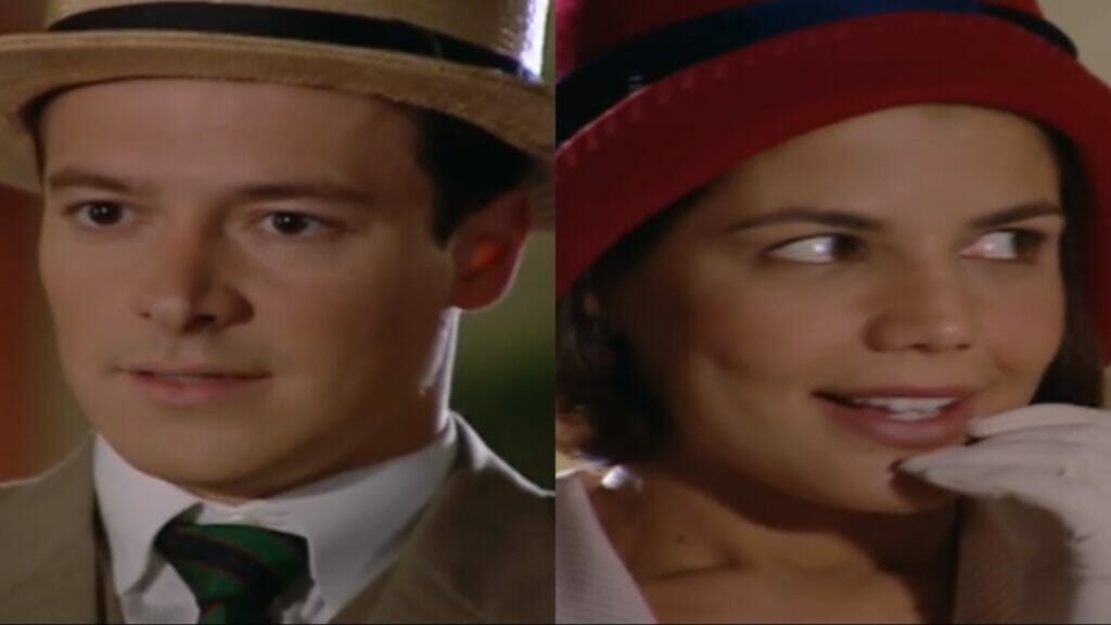 Guilherme (Rodrigo Faro) e Graça (Nívea Stelmann) de Chocolate com Pimenta