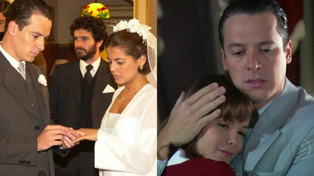 Guilherme e Graça; e ao lado, Guilherme e Celina em Chocolate com Pimenta