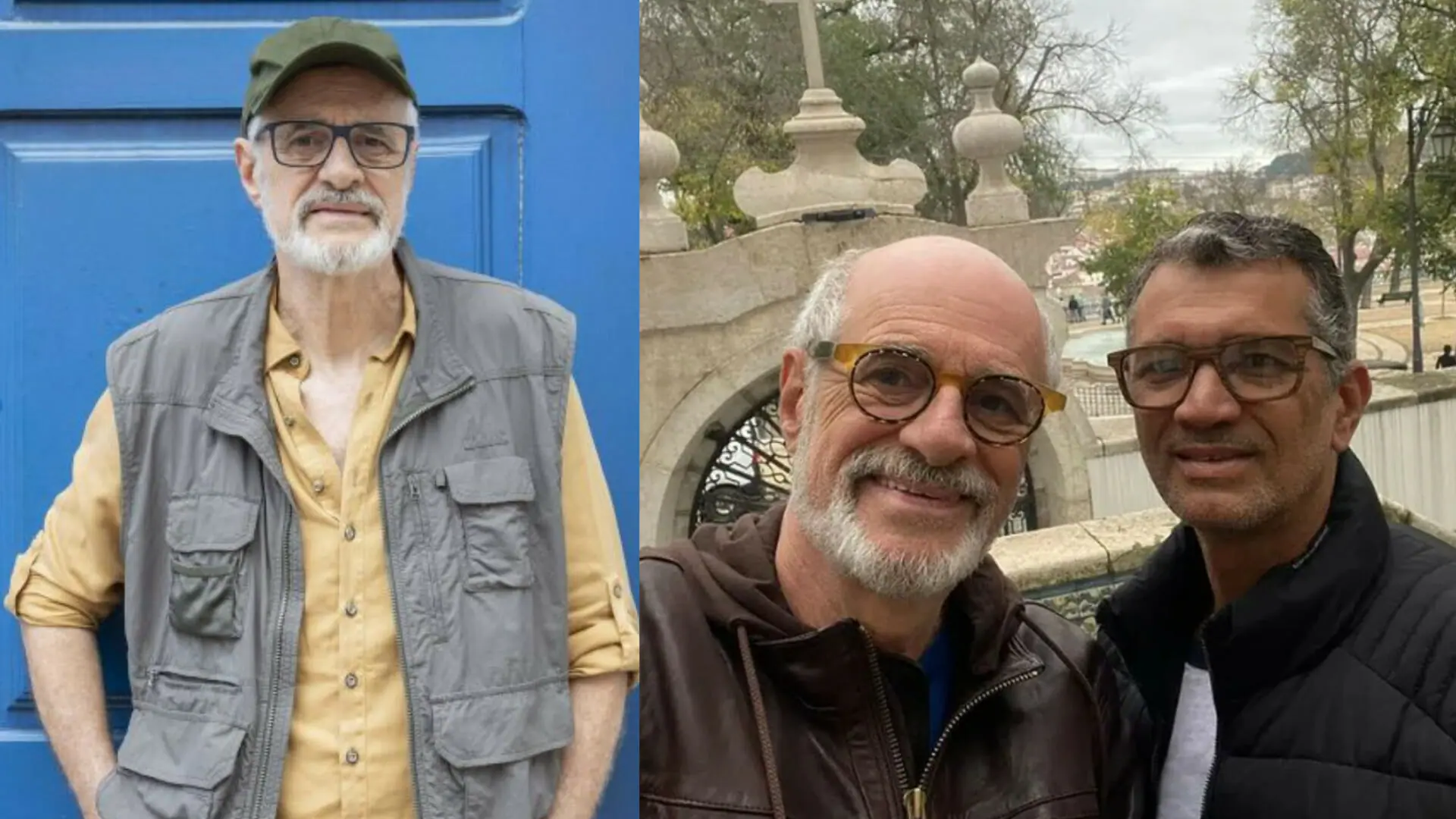 Marcos Caruso, o Dante de Travessia, e seu marido