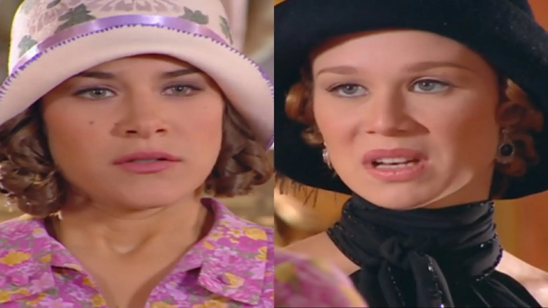 Olga (Priscila Fantin) e Ana Francisca (Mariana Ximenes) de Chocolate com Pimenta