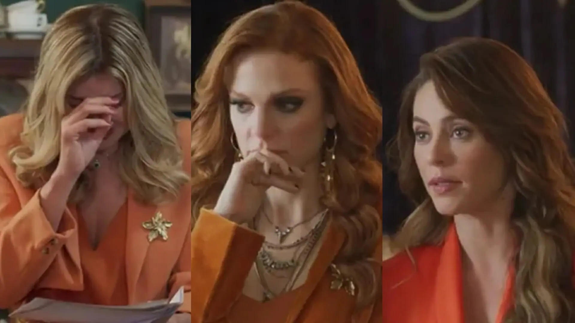 Rebeca (Mariana Santos), Andrea (Maria Eduarda de Carvalho) e Pat (Paolla Oliveira) de Cara e Coragem
