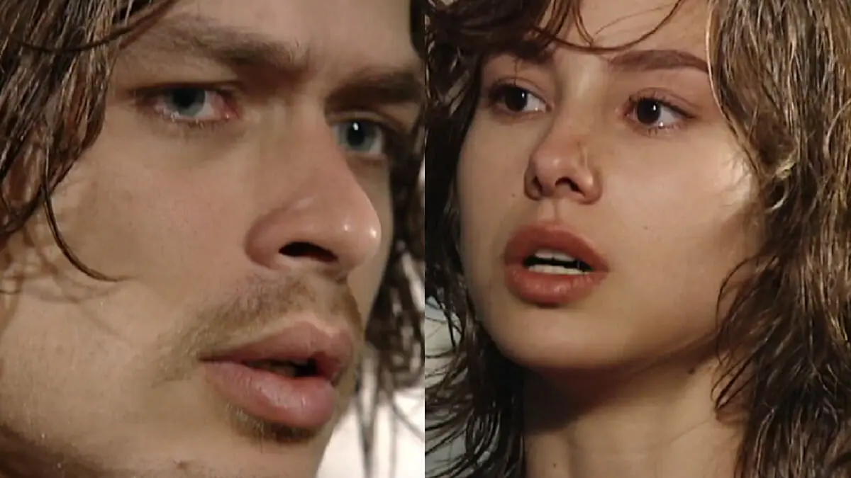Marcos (Fábio Assunção) e Lia (Lavínia Vlasak) em O Rei do Gado