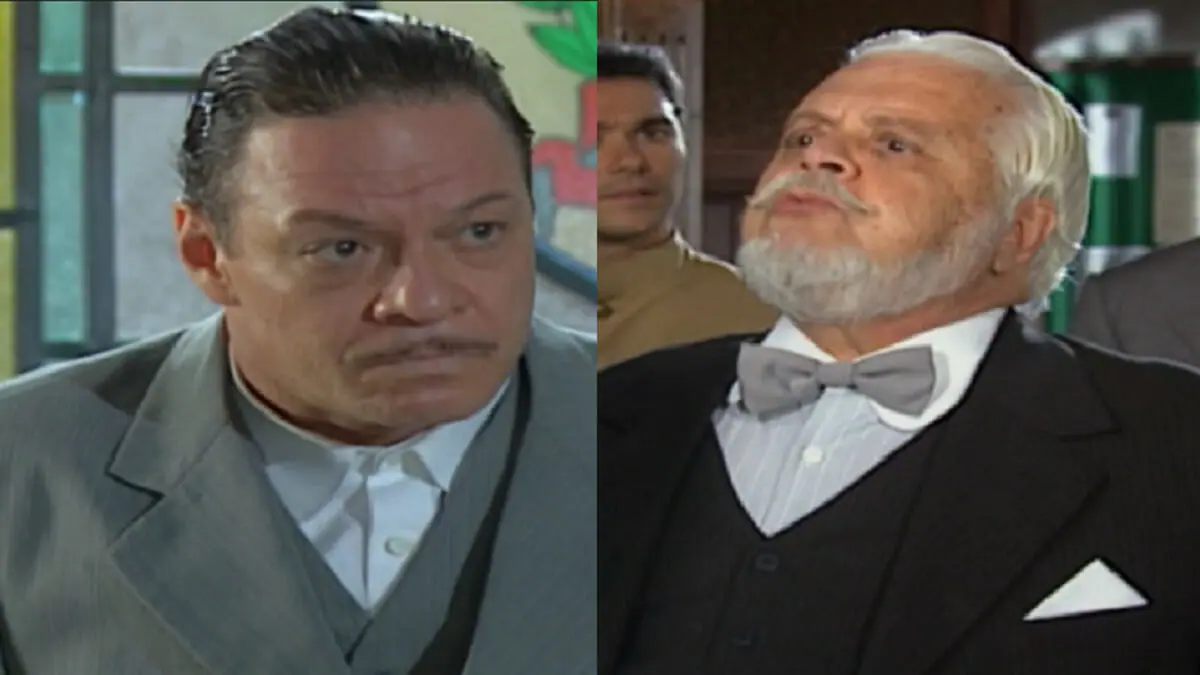 Terêncio (Ernani Moraes) e Conde Klaus (Cláudio Corrêa e Castro) de Chocolate com Pimenta