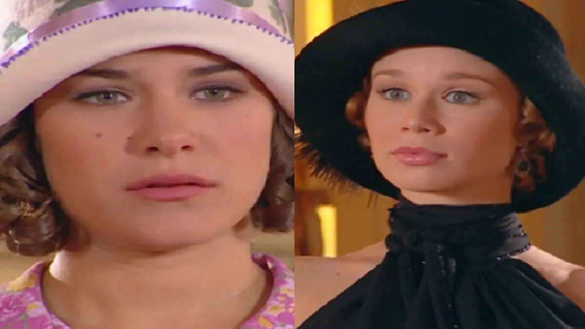 Olga (Priscila Fantin) e Ana Francisca (Mariana Ximenes) de Chocolate com Pimenta