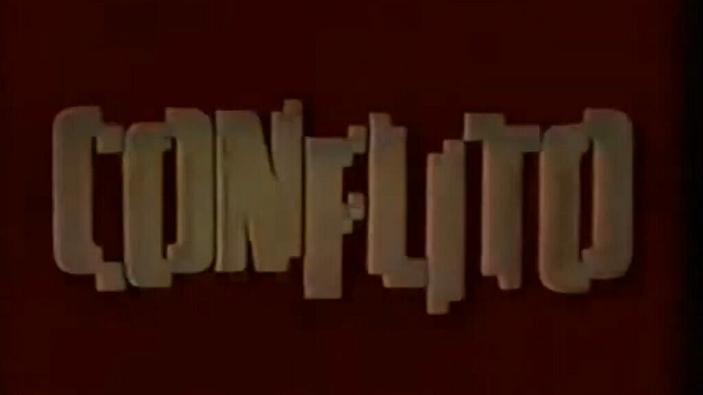 Logotipo da novela Conflito, de 1982