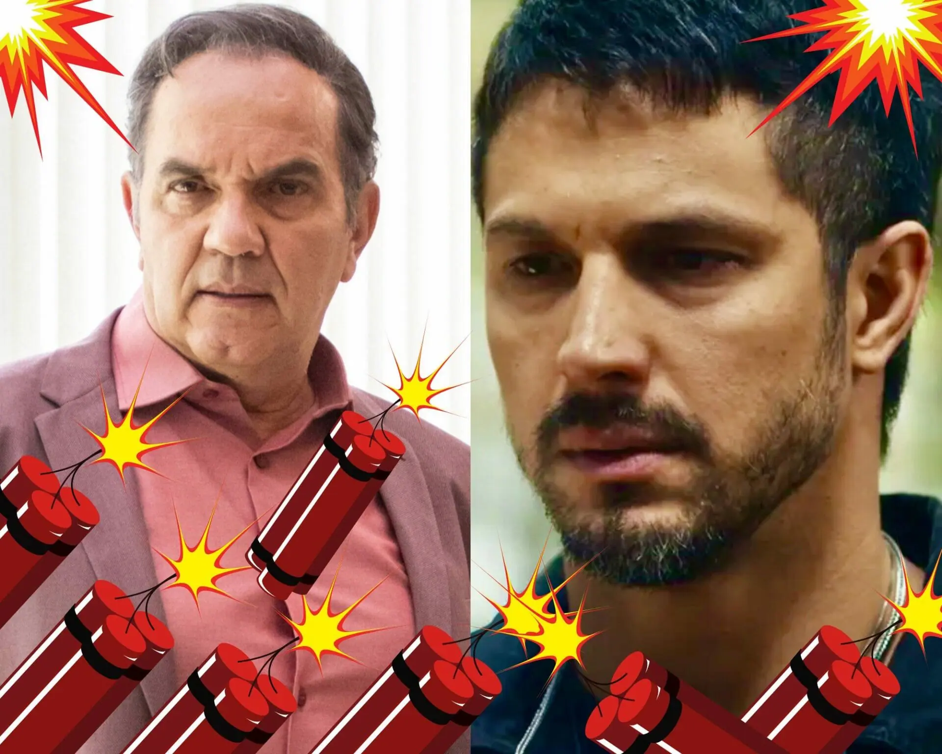 Guerra (Humberto Martins) e Oto (Romulo Estrela) em Travessia