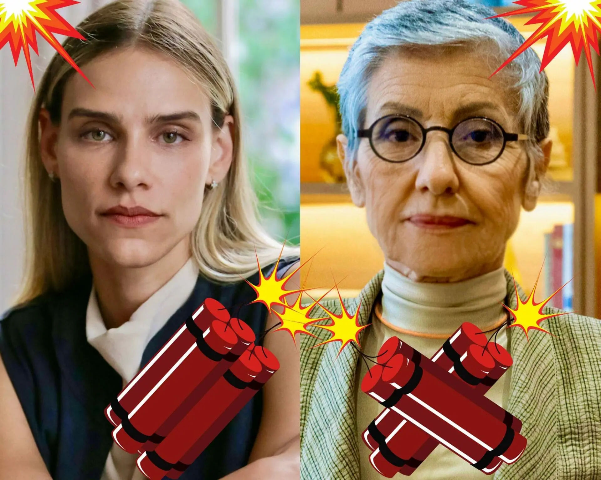 Sara (Isabelle Nassar) e Cidália (Cassia Kis) em Travessia