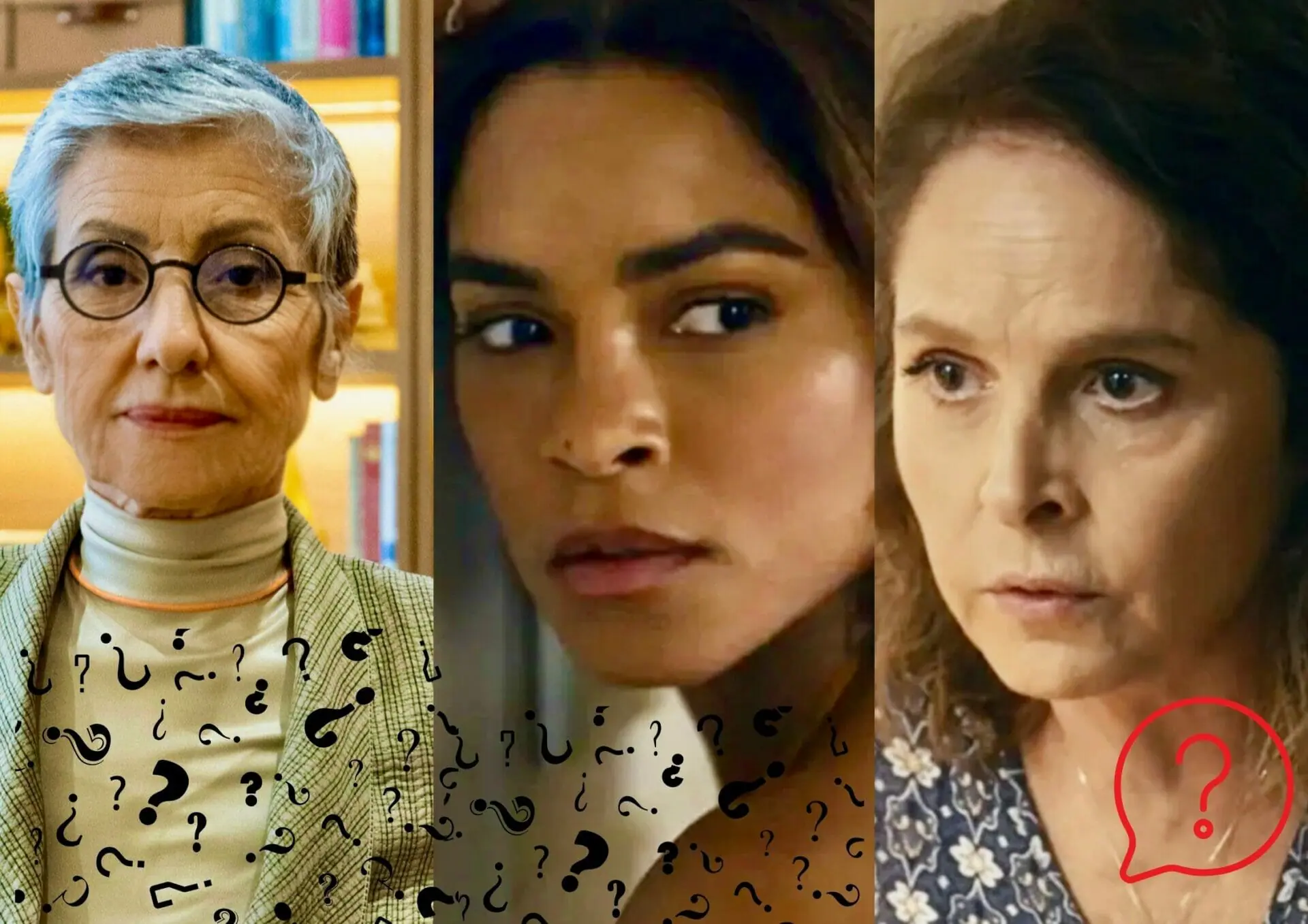 Cidália (Cassia Kis), Brisa (Lucy Alves) e Núbia (Drica Moraes) em Travessia