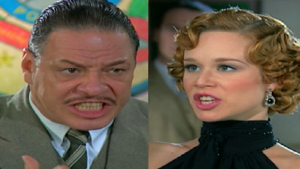 Terêncio (Ernani Moraes) e Ana Francisca (Mariana Ximenes) de Chocolate com Pimenta