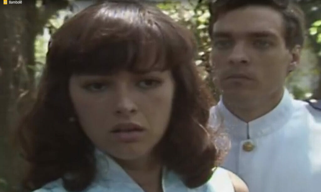 Ana (Myriam Rios) e Luís Fernando (Paulo Castelli) em Bambolê