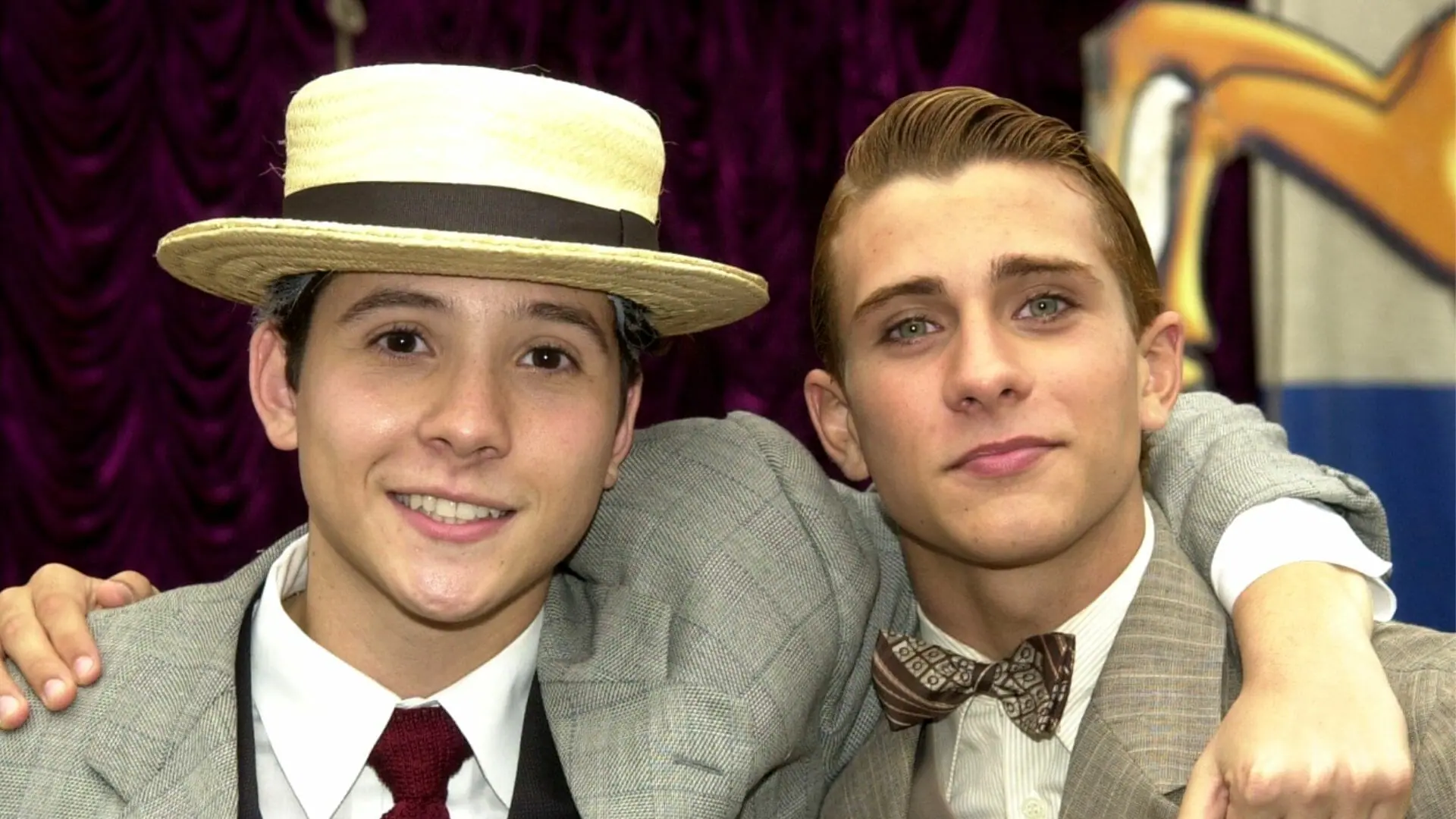 Atores mirins e adolescentes Thiago (Bruno Pereira) e Fabrício (Gabriel Azevedo) em Chocolate com Pimenta
