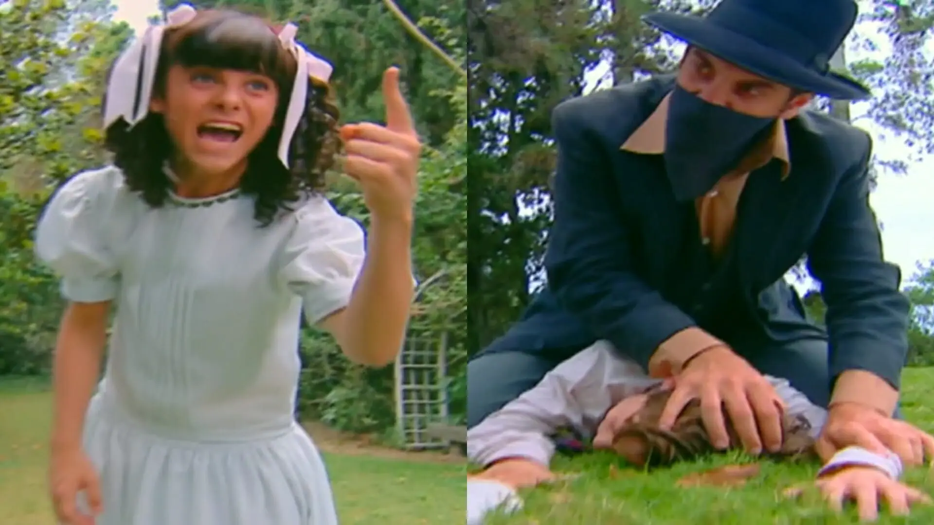 Bernadete (Kayky Brito) e Tonico (Guilherme Vieira) de Chocolate com Pimenta