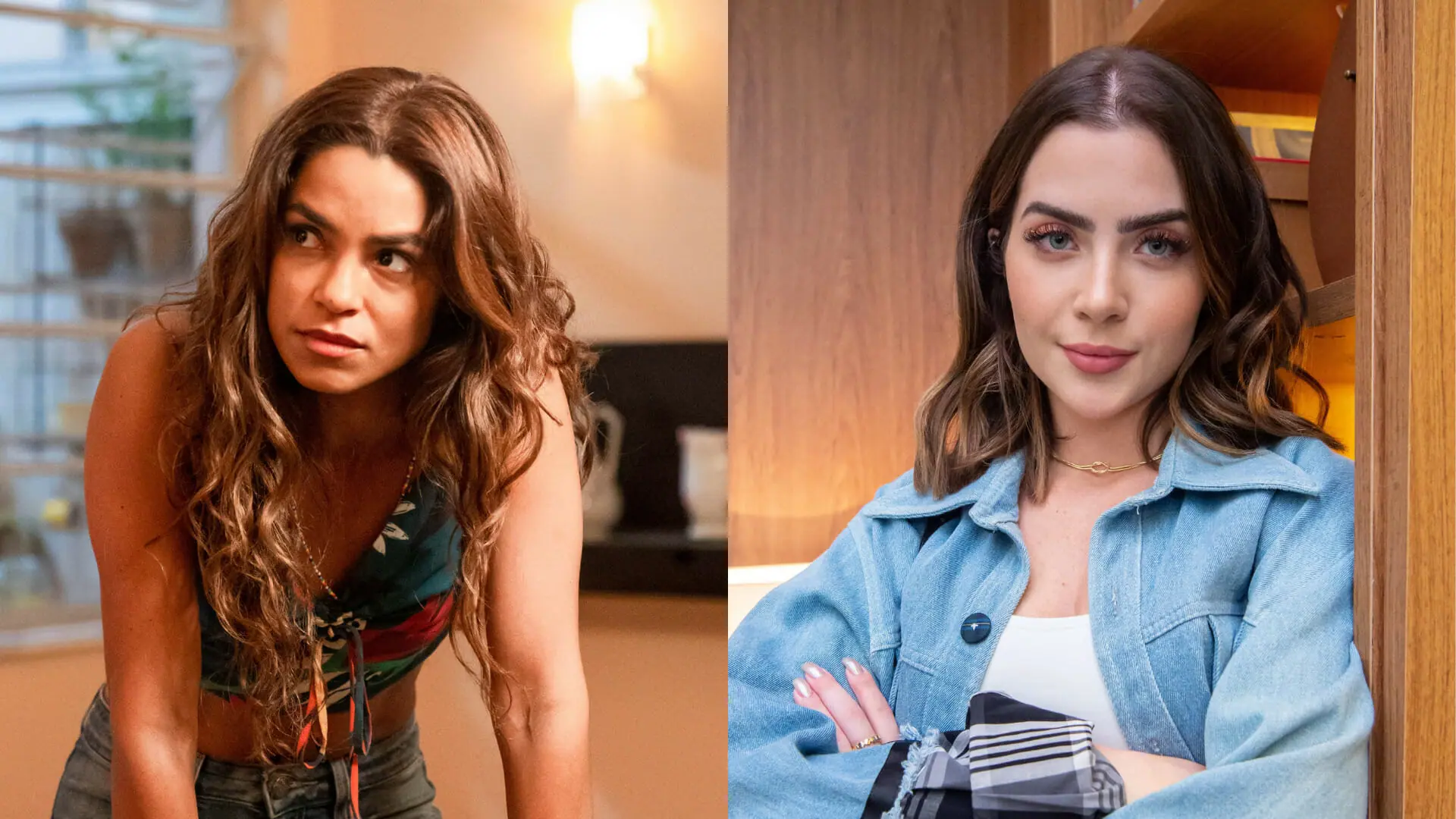 Brisa (Lucy Alves) e Chiara (Jade Picon) em Travessia