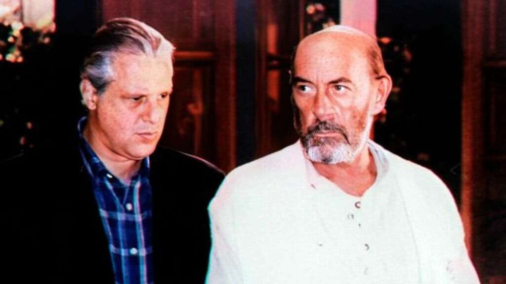 Bruno (Antonio Fagundes) e Geremias (Raul Cortez) em O Rei do Gado