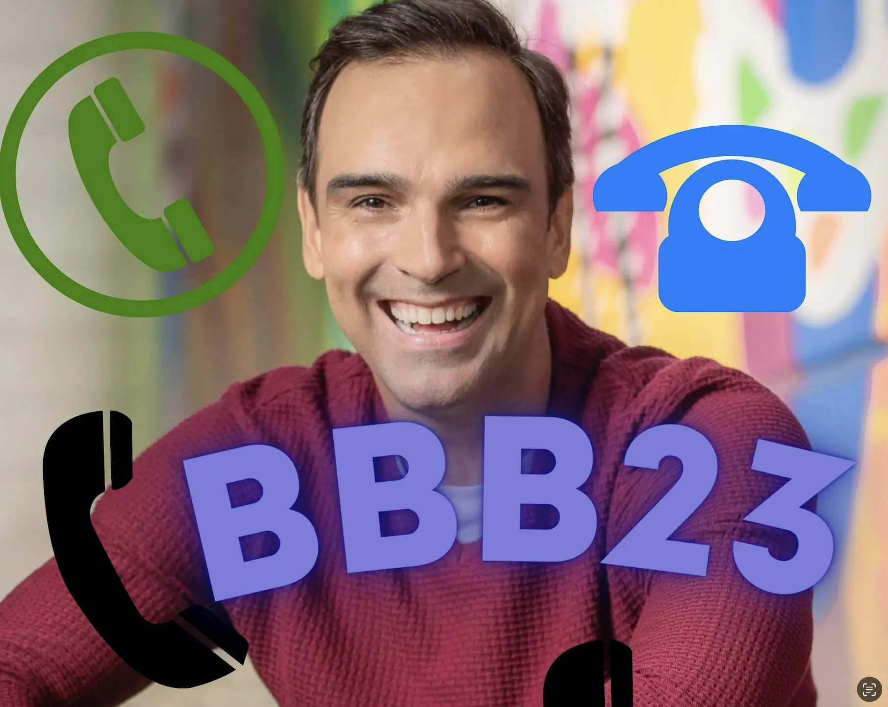 Tadeu Schmidt nos bastidores do BBB
