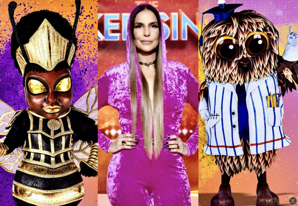 Ivete Sangalo e os participantes do The Masked Singer Brasil