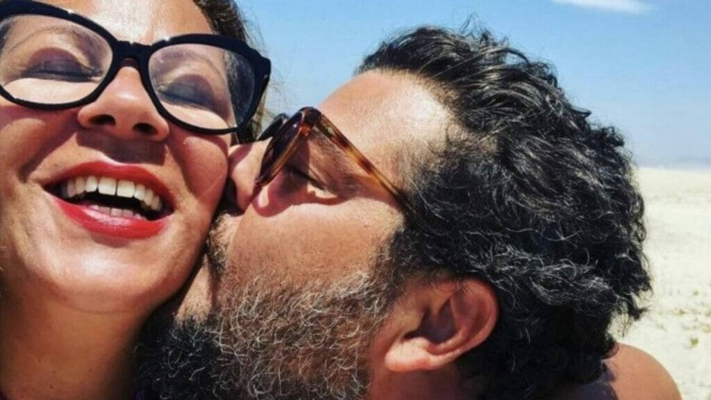 Carla Daniel com o marido