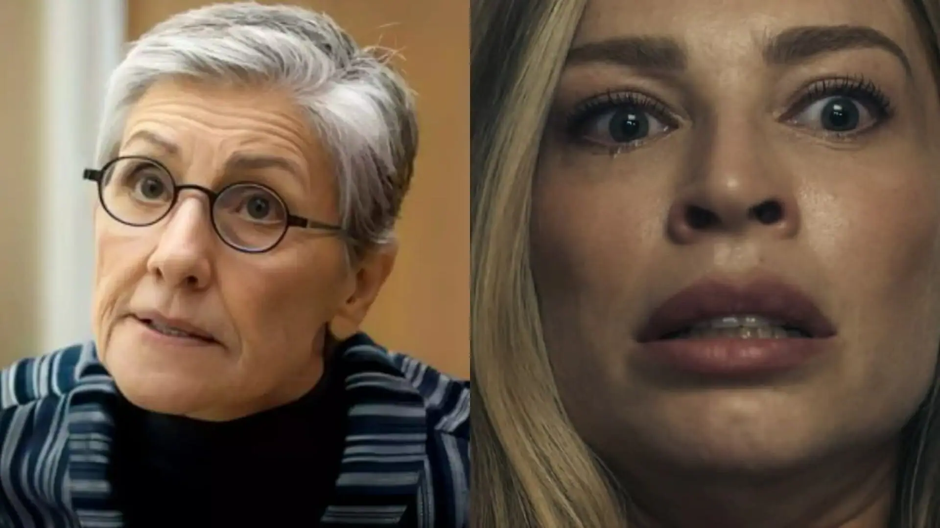 Cidália (Cássia Kis) e Débora (Grazi Massafera) de Travessia