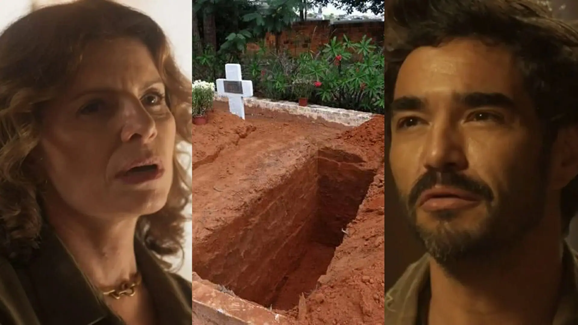 Deodora (Débora Bloch) e Pajeú (Caio Blat) de Mar do Sertão