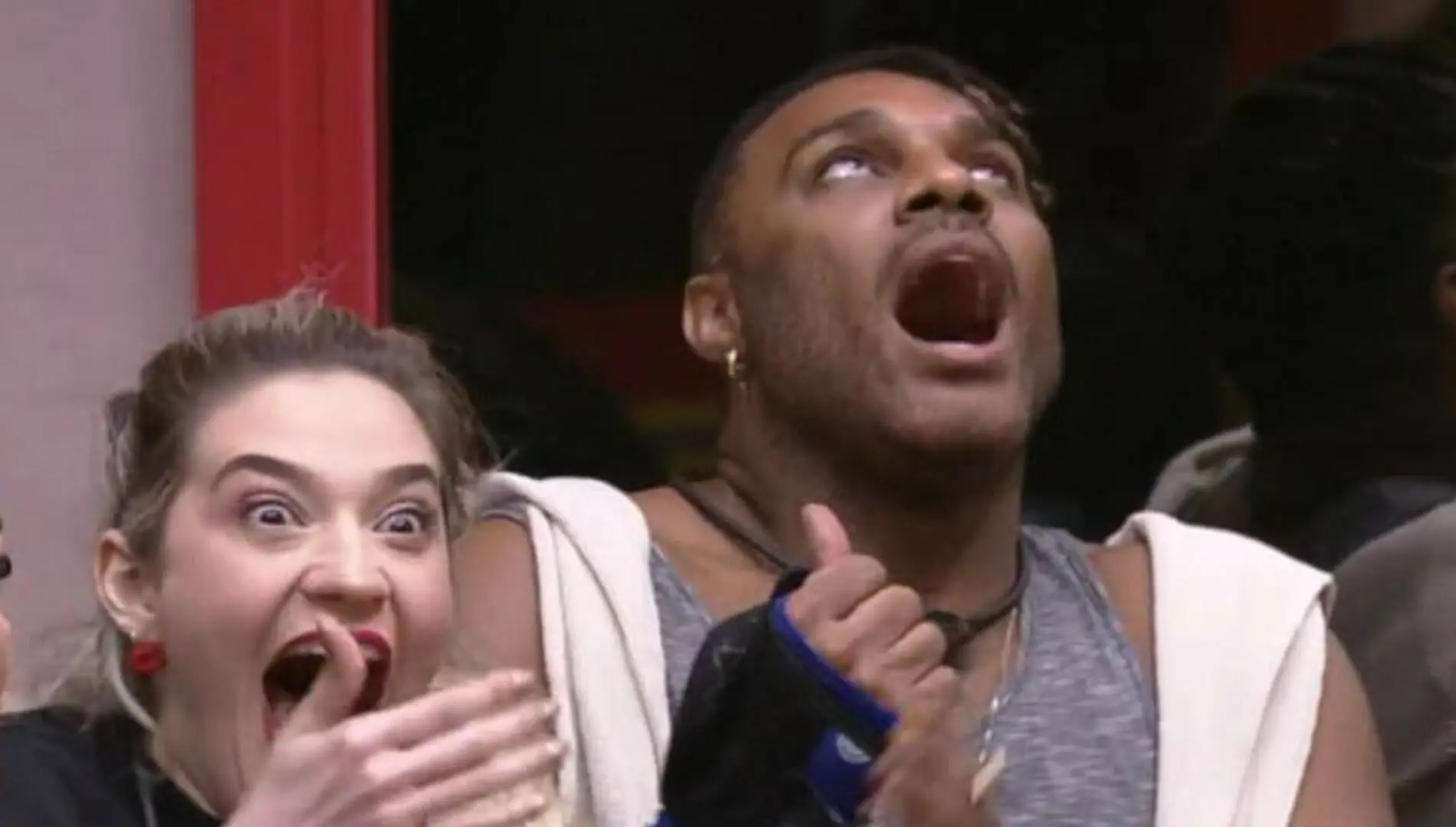 Marília e Fred Nicácio no Jogo da Discórdia do BBB 23 (Reprodução: Globo)