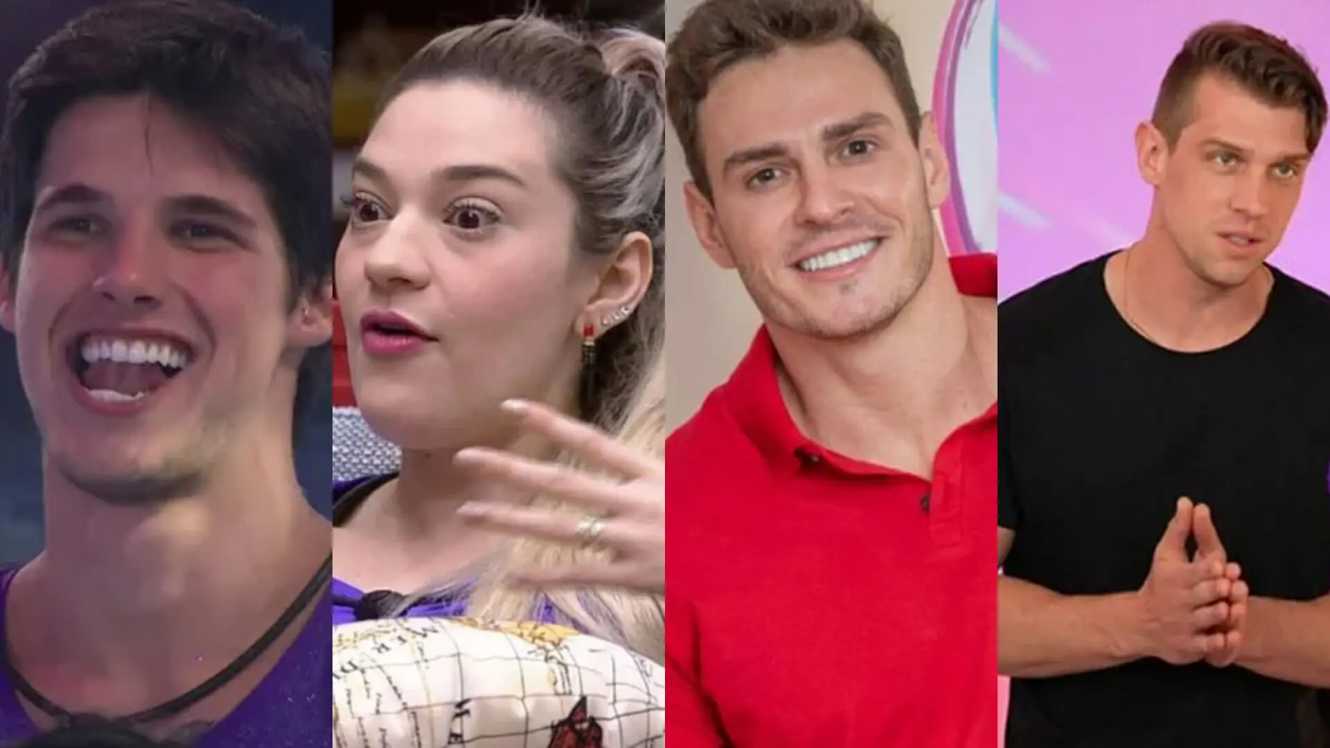 Gabriel, Marília, Gustavo e Cristian, participantes do BBB 23