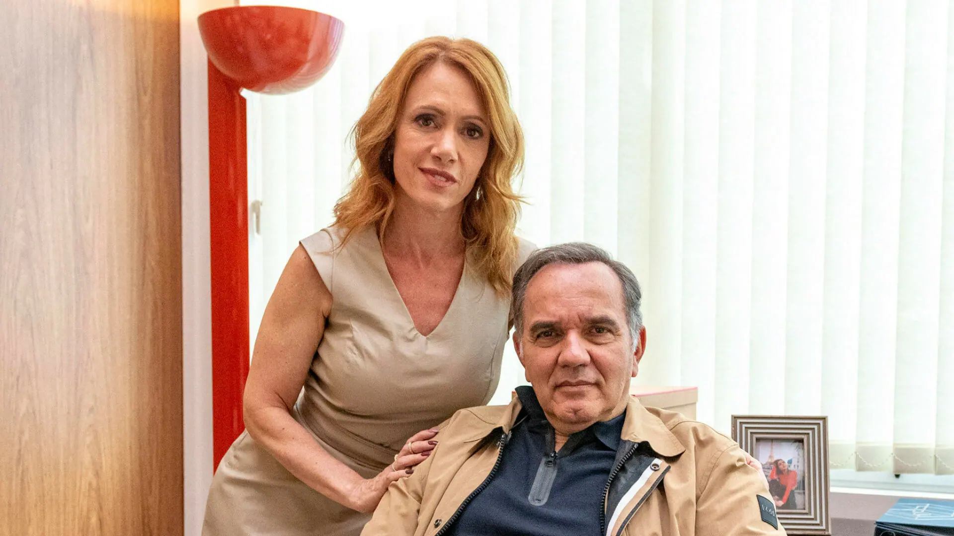 Guerra (Humberto Martins) e Lídia (Bel Kutner) em Travessia