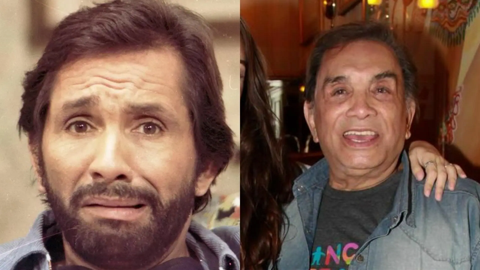 Humorista Dedé Santana em dois momentos da vida e carreira