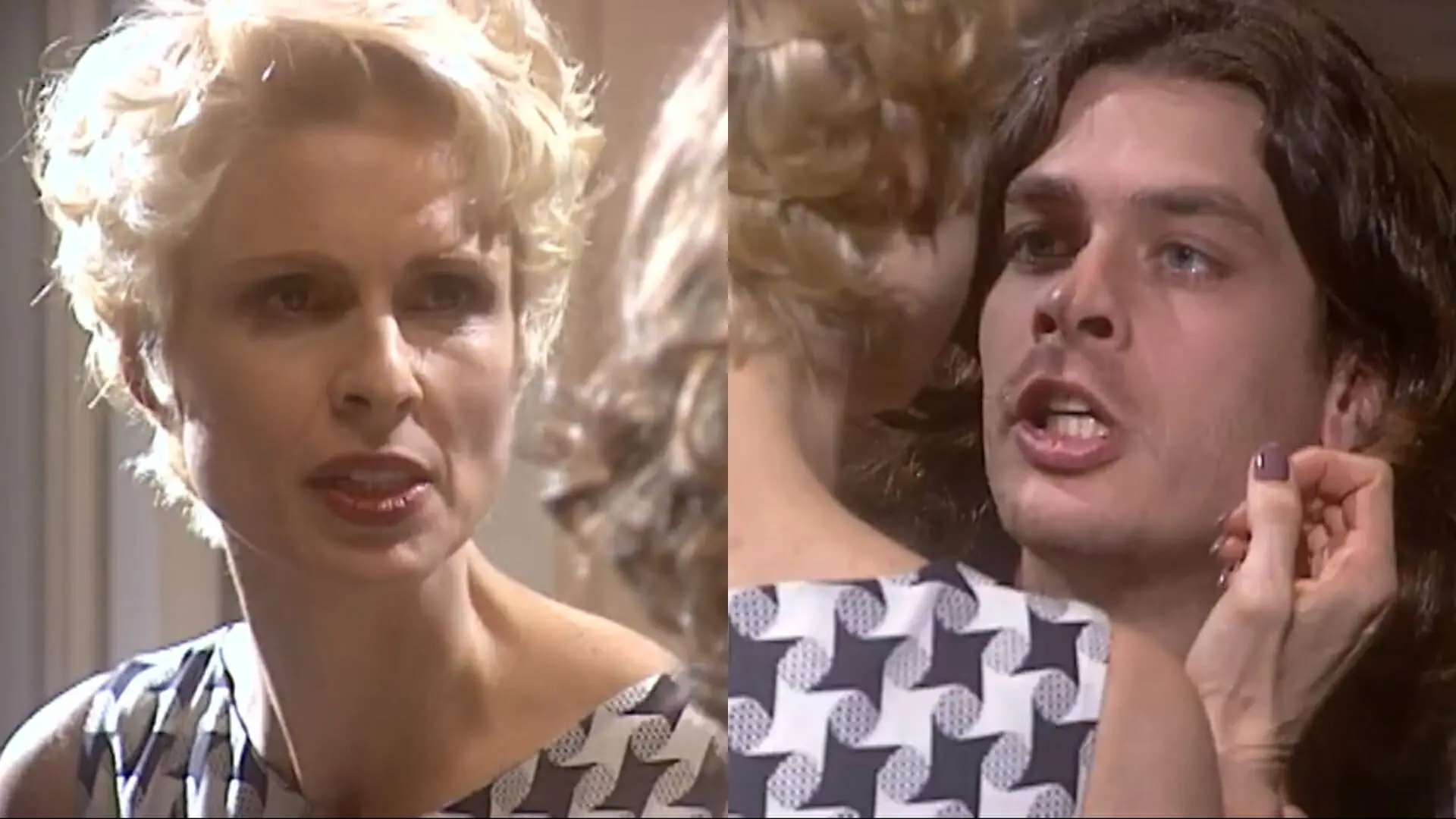 Léia (Silvia Pfeifer) e Marcos (Fábio Assunção) de O Rei do Gado