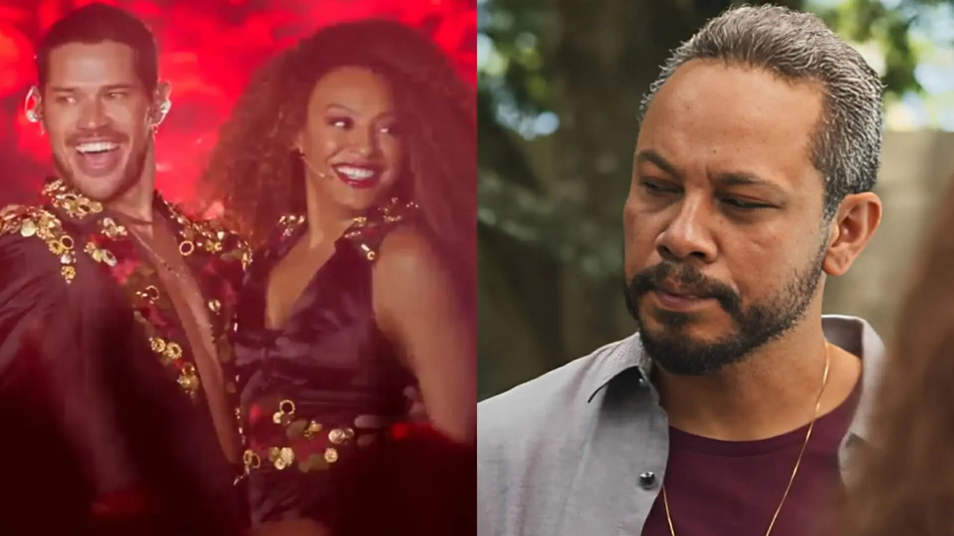 Lui (José Loreto), Sol (Sheron Menezzes) e Carlão (Che Moais) de Vai na Fé