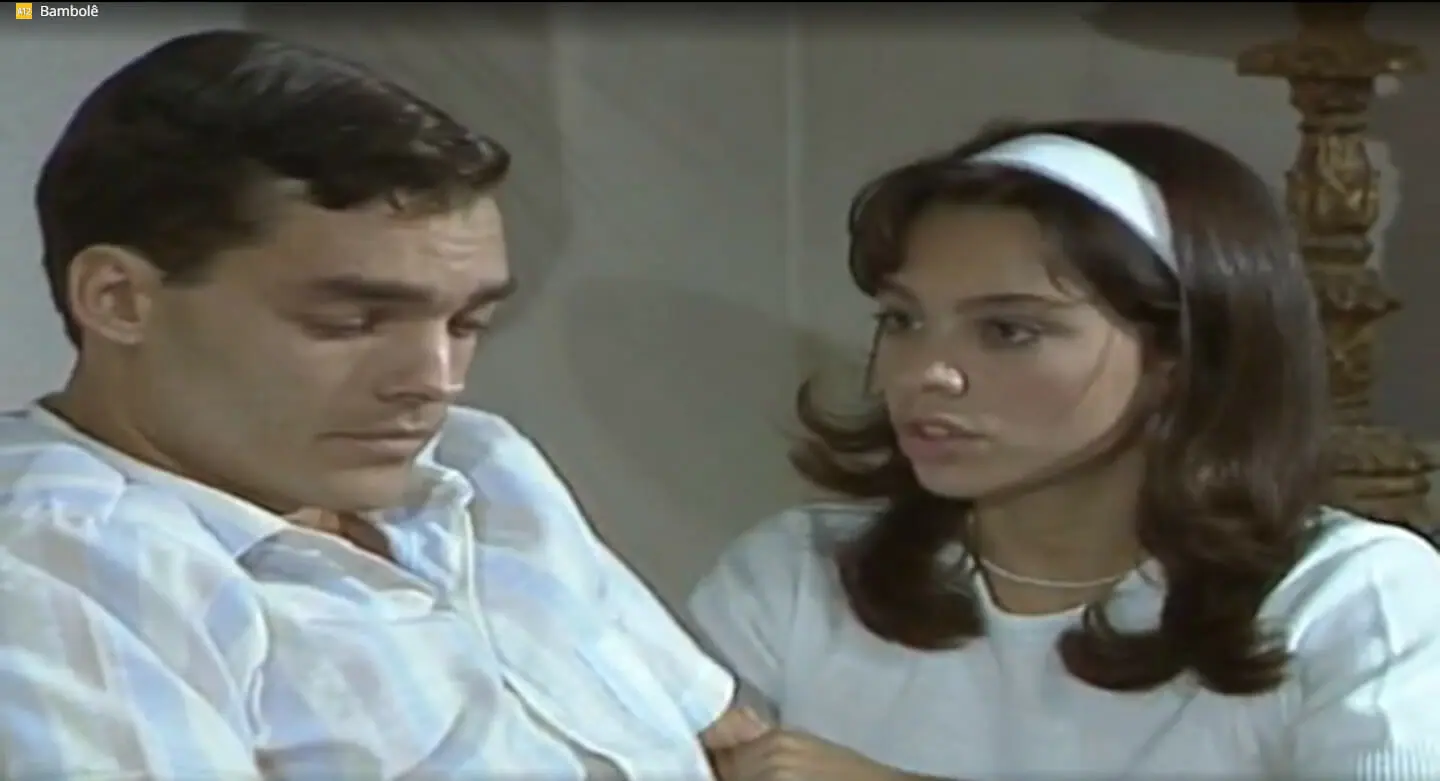 Luís Fernando (Paulo Castelli) e Cristina (Carla Marins) em Bambolê