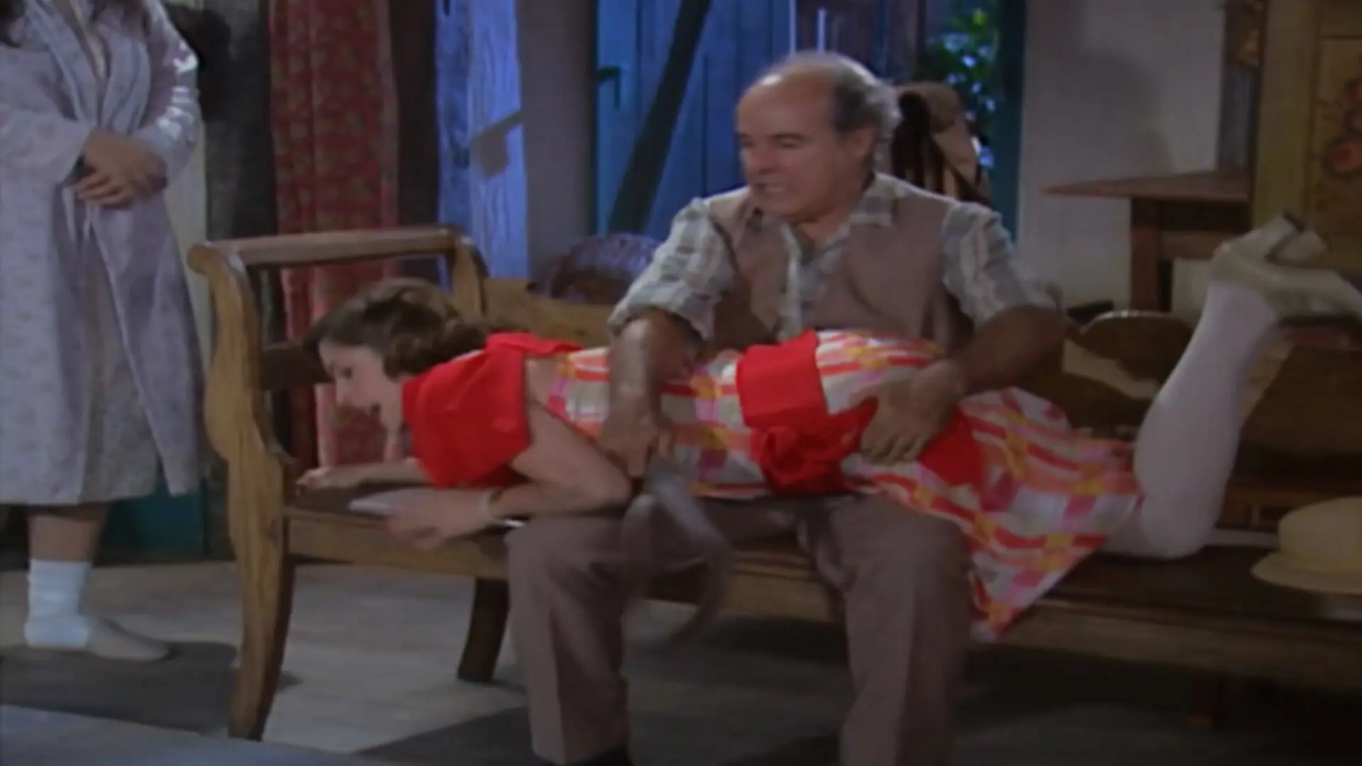 Márcia (Drica Moraes) e Margarido (Osmar Prado) de Chocolate com Pimenta