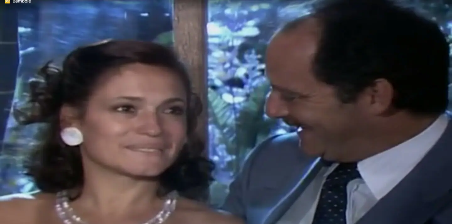 Marta (Susana vieira) e Álvaro (Cláudio Marzo) em Bambolê