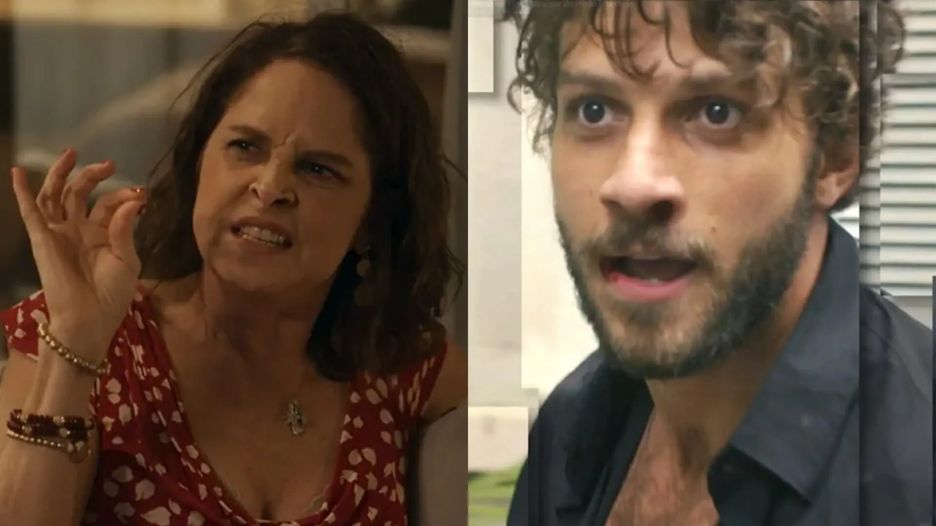 Núbia (Drica Moraes) e Ari (Chay Suede) de Travessia