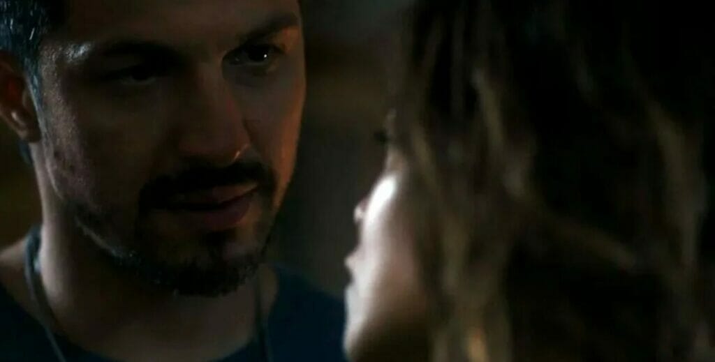 Oto (Romulo Estrela) e Brisa (Lucy Alves) de Travessia