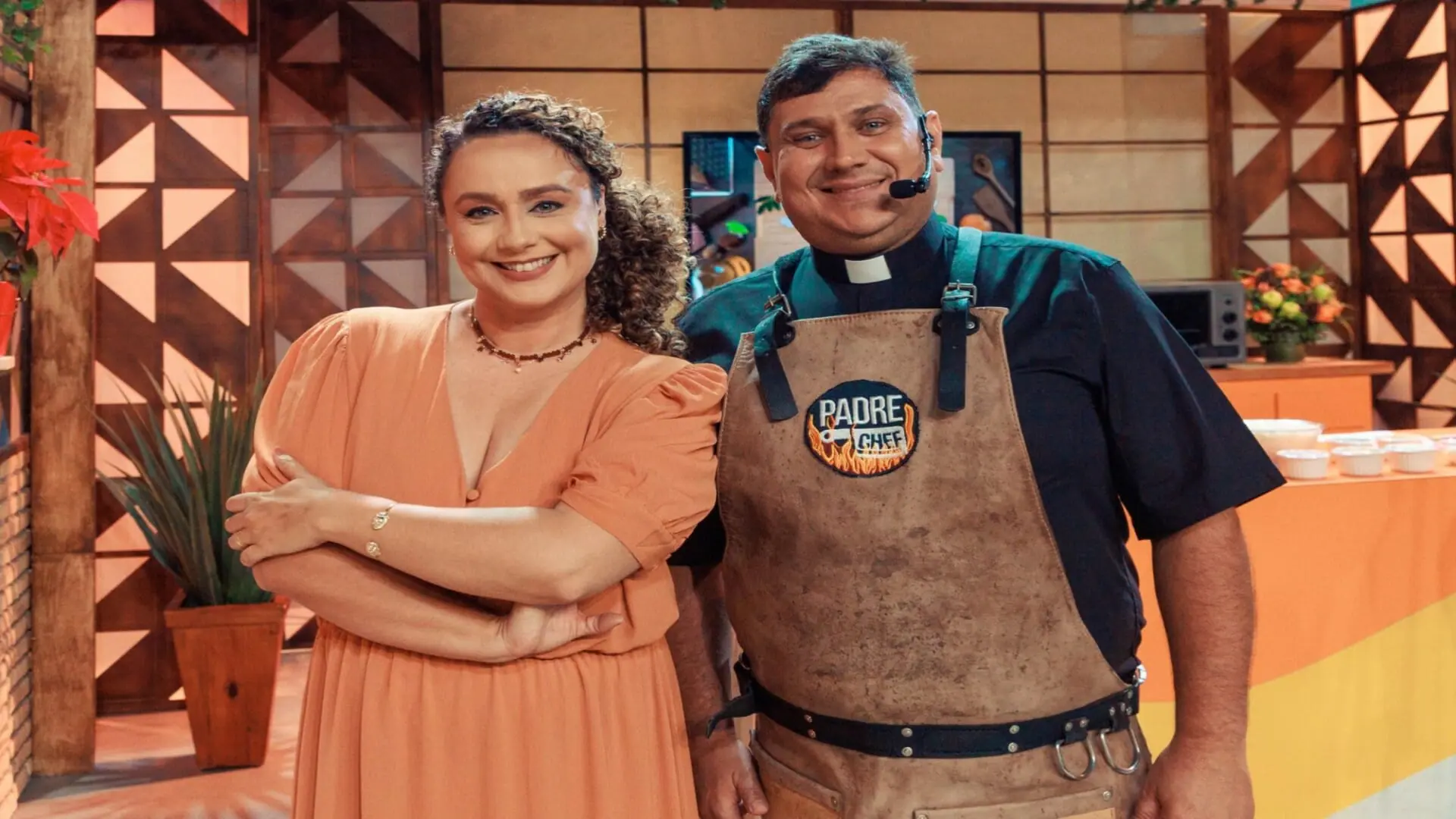 Bianca Laua e Padre Chef , no Sabor De Vida da TV Aparecida