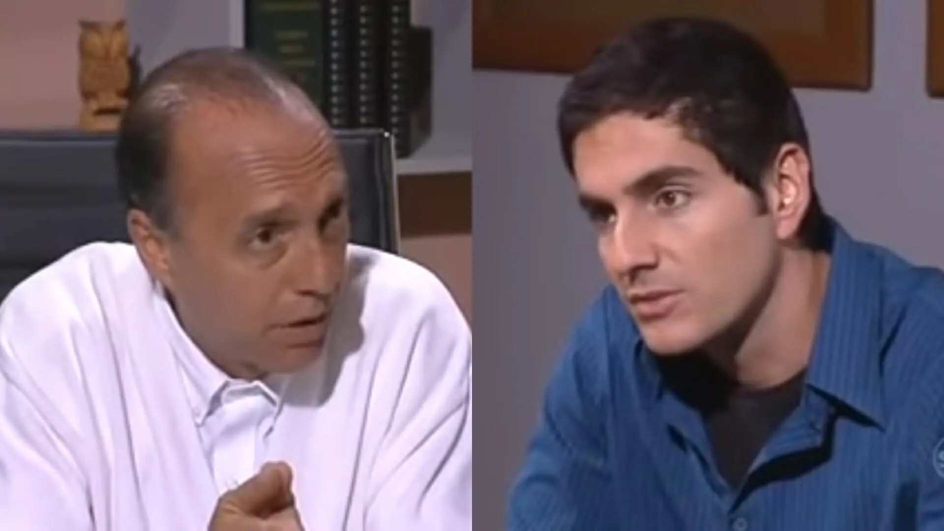 Raul (Milton Levy) e Alberto (Rodrigo Veronese) de Pequena Travessa
