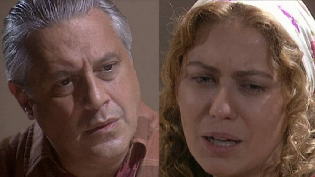 Bruno (Antonio Fagundes) e Luana (Patrícia Pillar) de O Rei do Gado