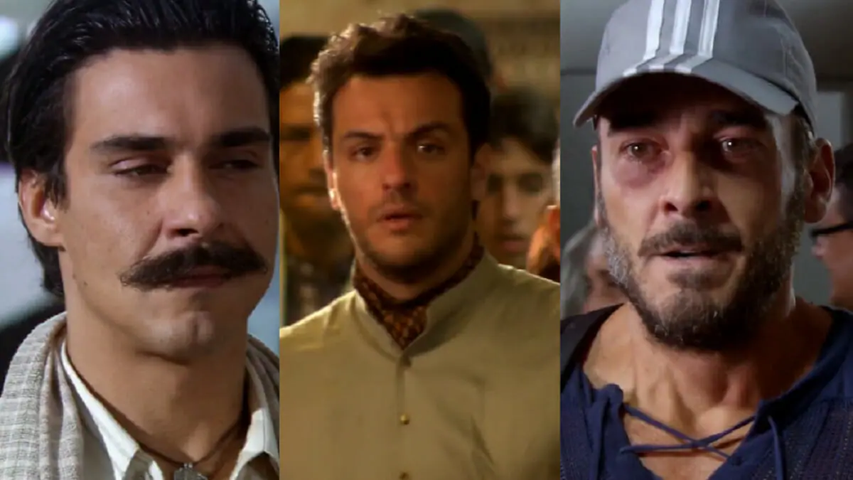 Gopal (André Gonçalves), Raj (Rodrigo Lombardi) e Raul (Alexandre Borges) em Caminho das Índias