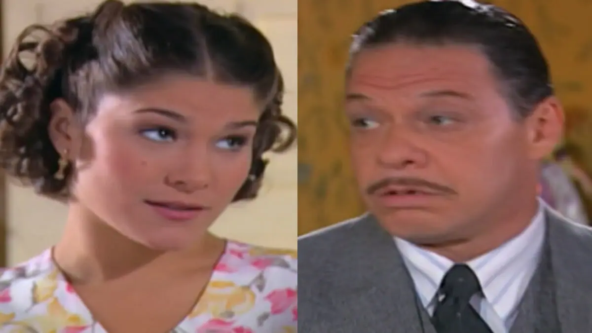 Olga (Priscila Fantin) e Terêncio (Ernani Moraes) de Chocolate com Pimenta