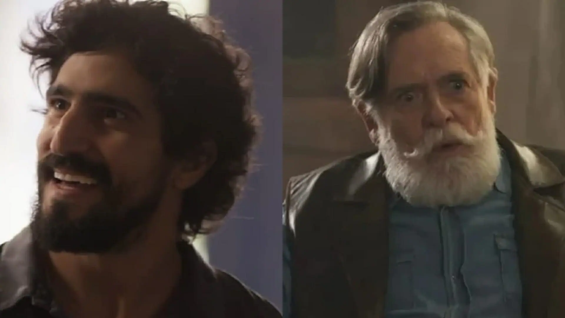 Tertulinho (Renato Góes) e Tertúlio (José de Abreu) de Mar do Sertão