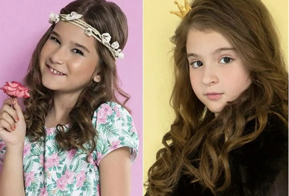 Duda Wendling (à esquerda) e Sophia Valverde (à direita) 'dividiram' o papel de Dóris em Cúmplices de um Resgate