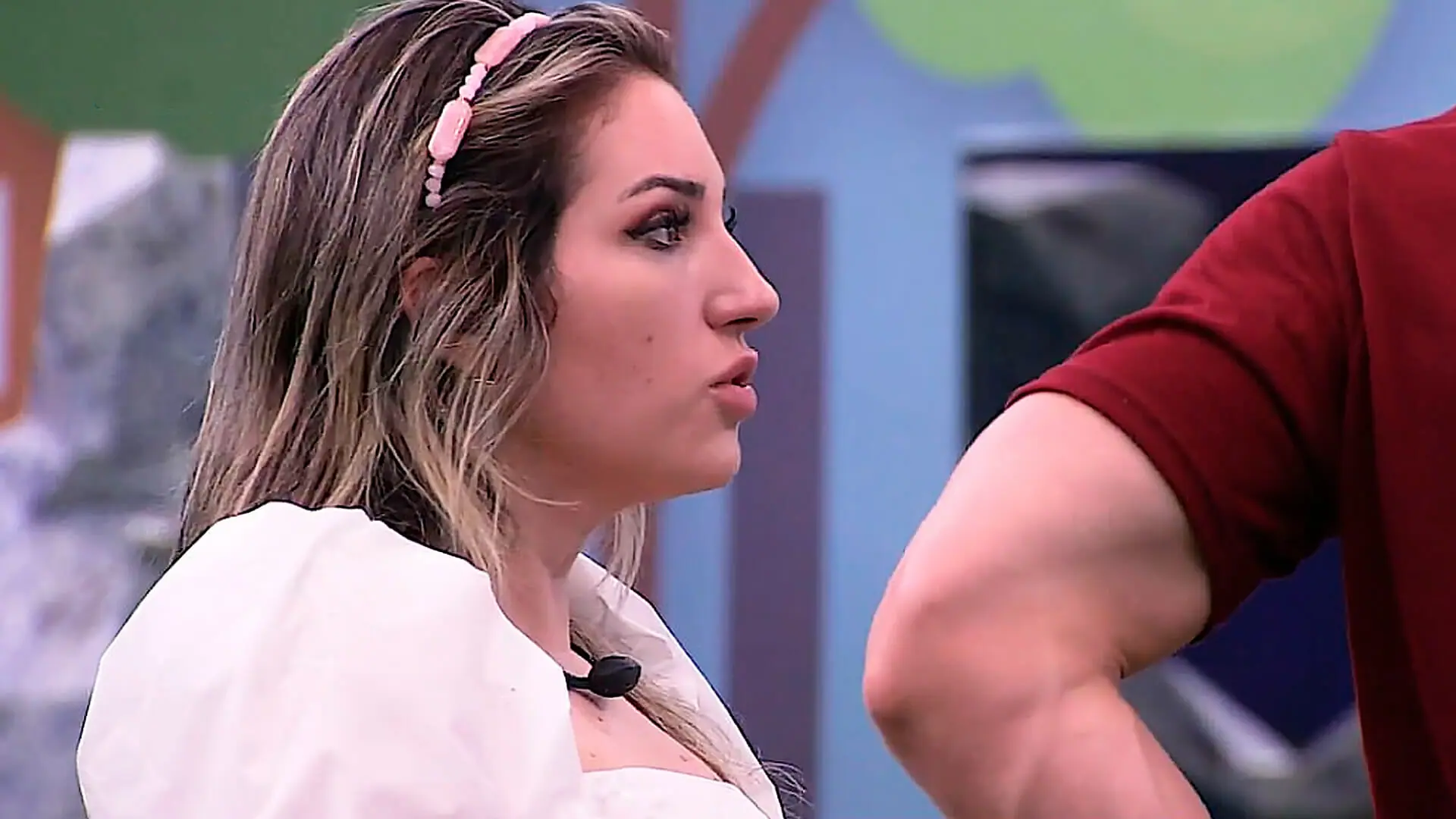 Amanda conversa com Cristian no BBB 23