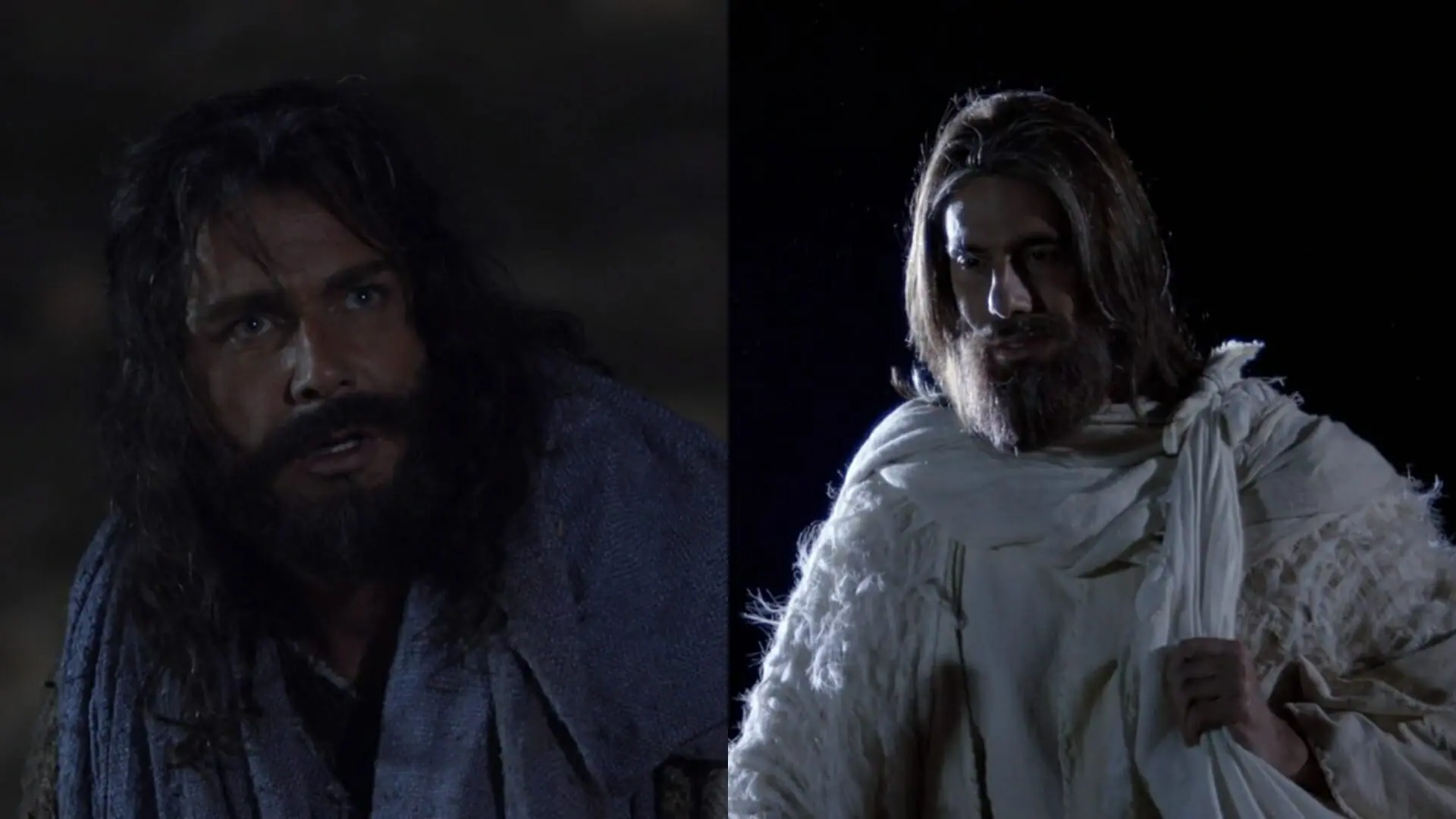 Arão (Petrônio Gontijo) e anjo em Os Dez Mandamentos