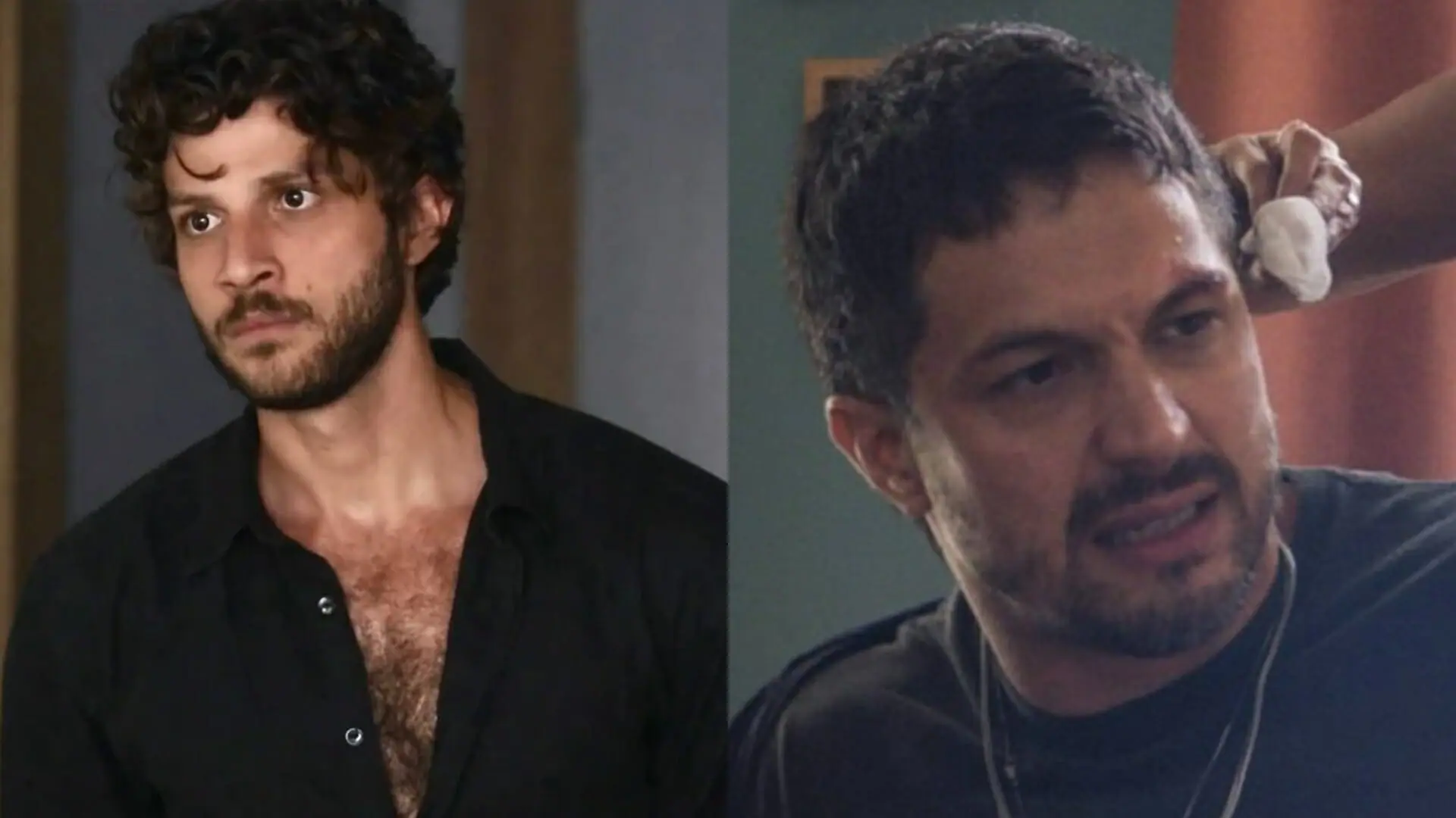 Ari (Chay Suede) e Oto (Romulo Estrela) de Travessia