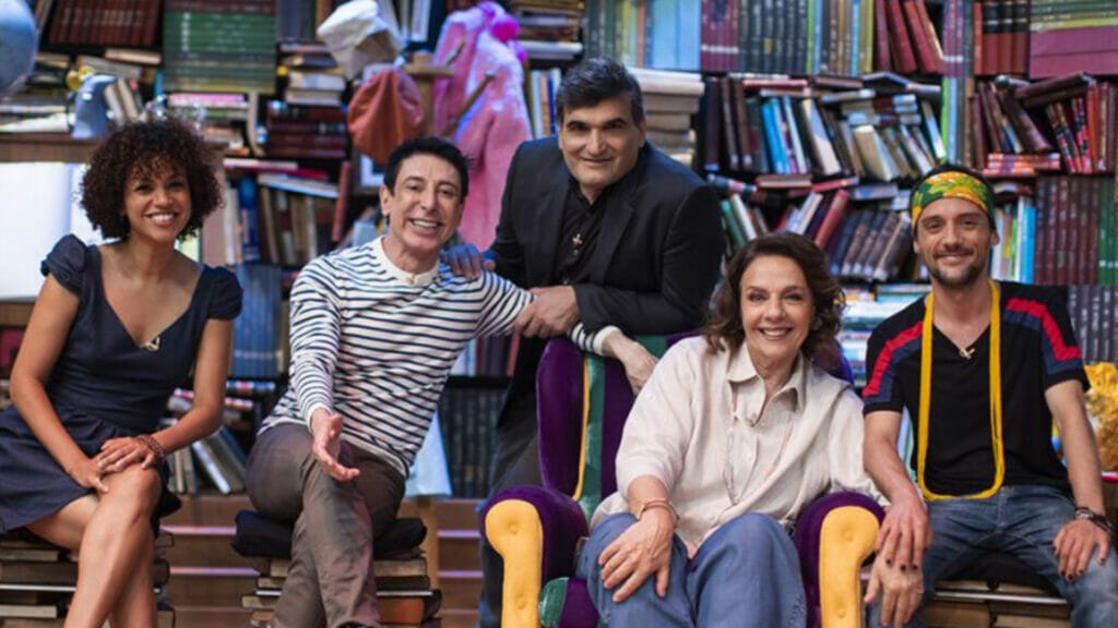 Cao Hamburguer com o elenco do Castelo Rá-Tim-Bum atualmente