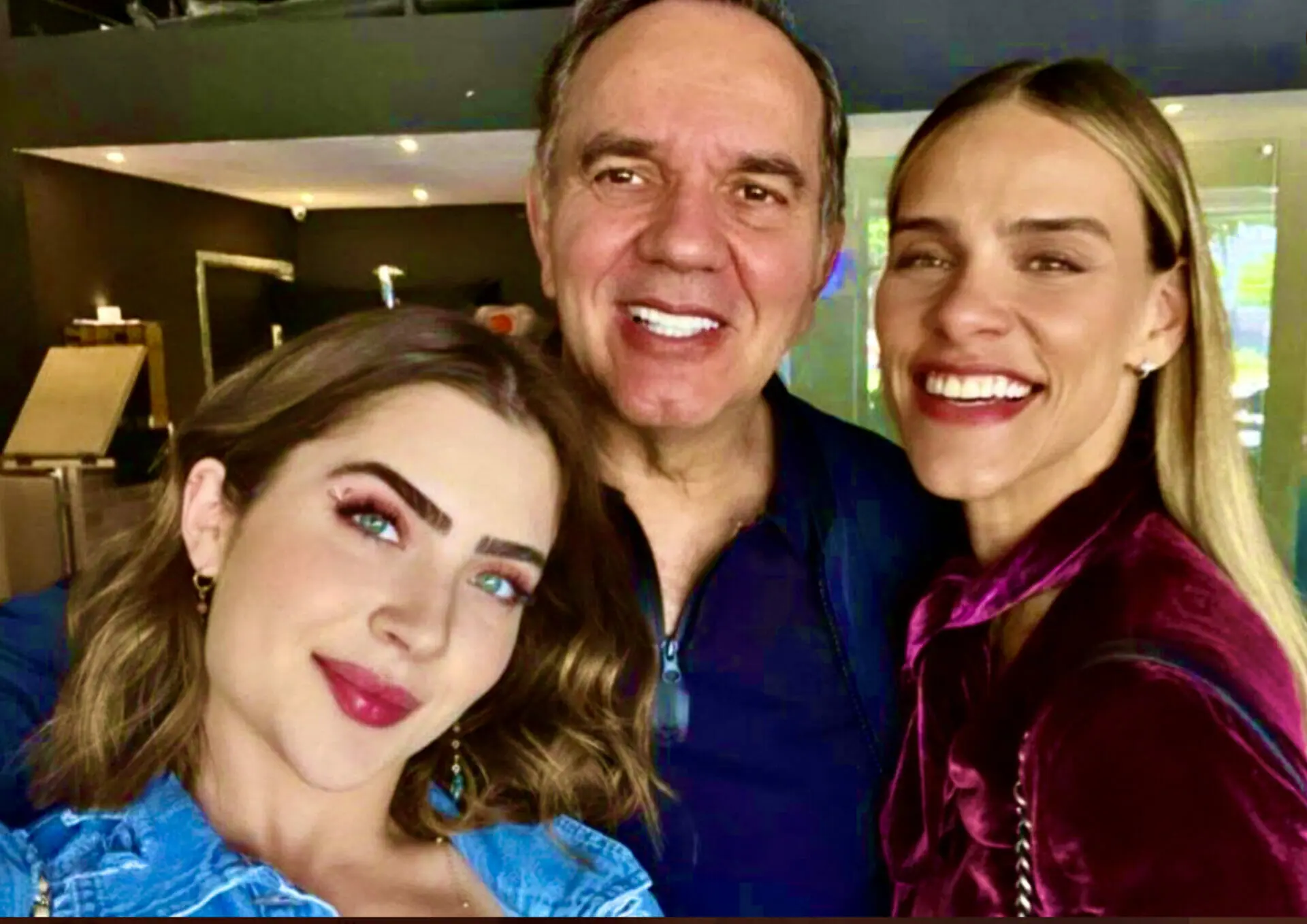 Jade Picon, Humberto Martins e Isabelle Nassar nos bastidores de Travessia