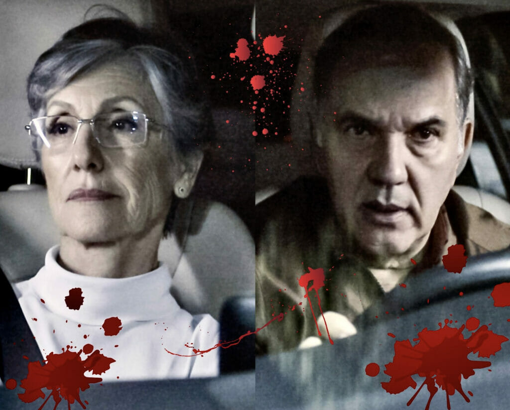 Cidália (Cássia Kis) e Guerra (Humberto Martins) em Travessia