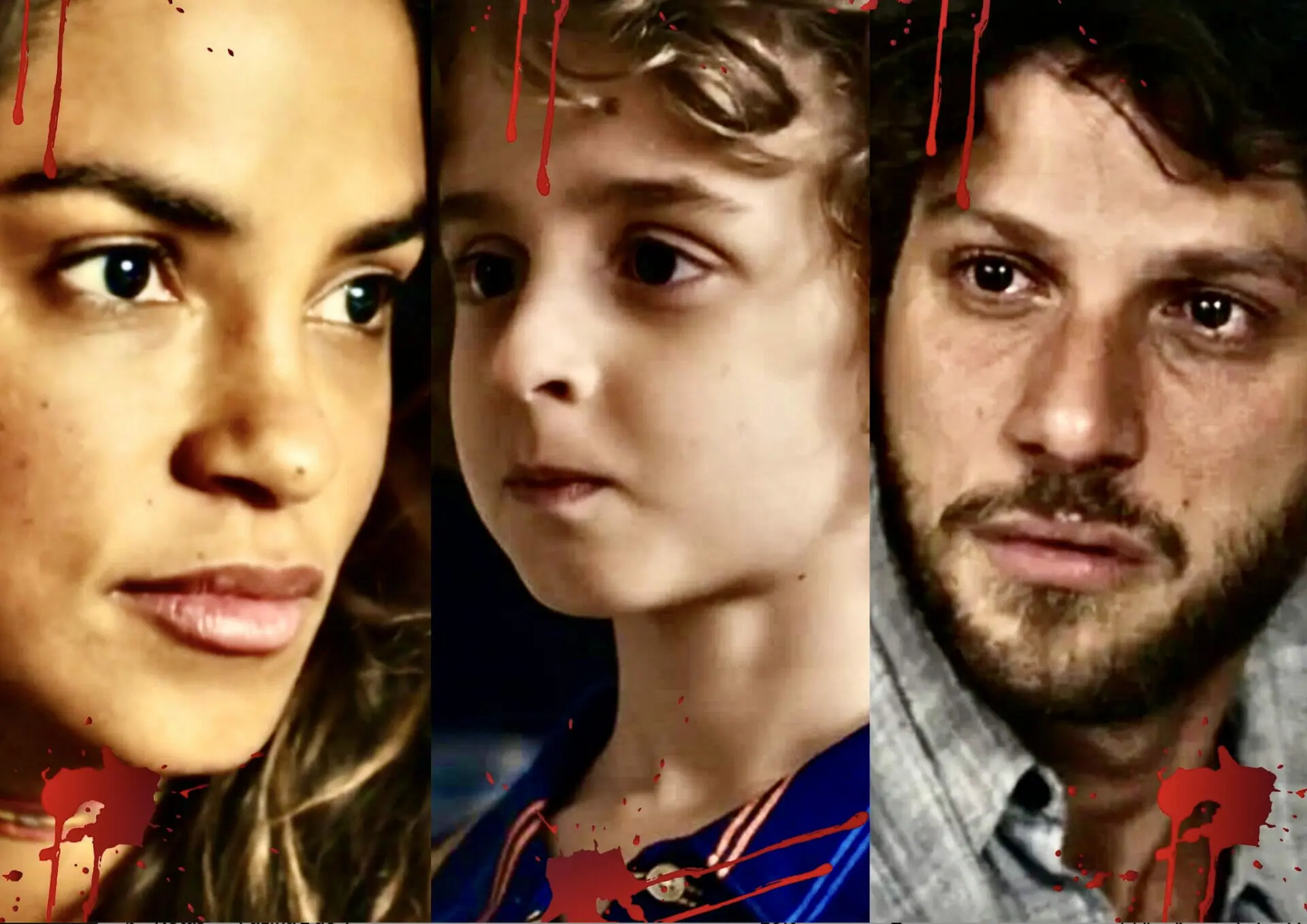 Brisa (Lucy Alves), Tonho (Vicente Alvite) e Ari (Chay Suede) em Travessia