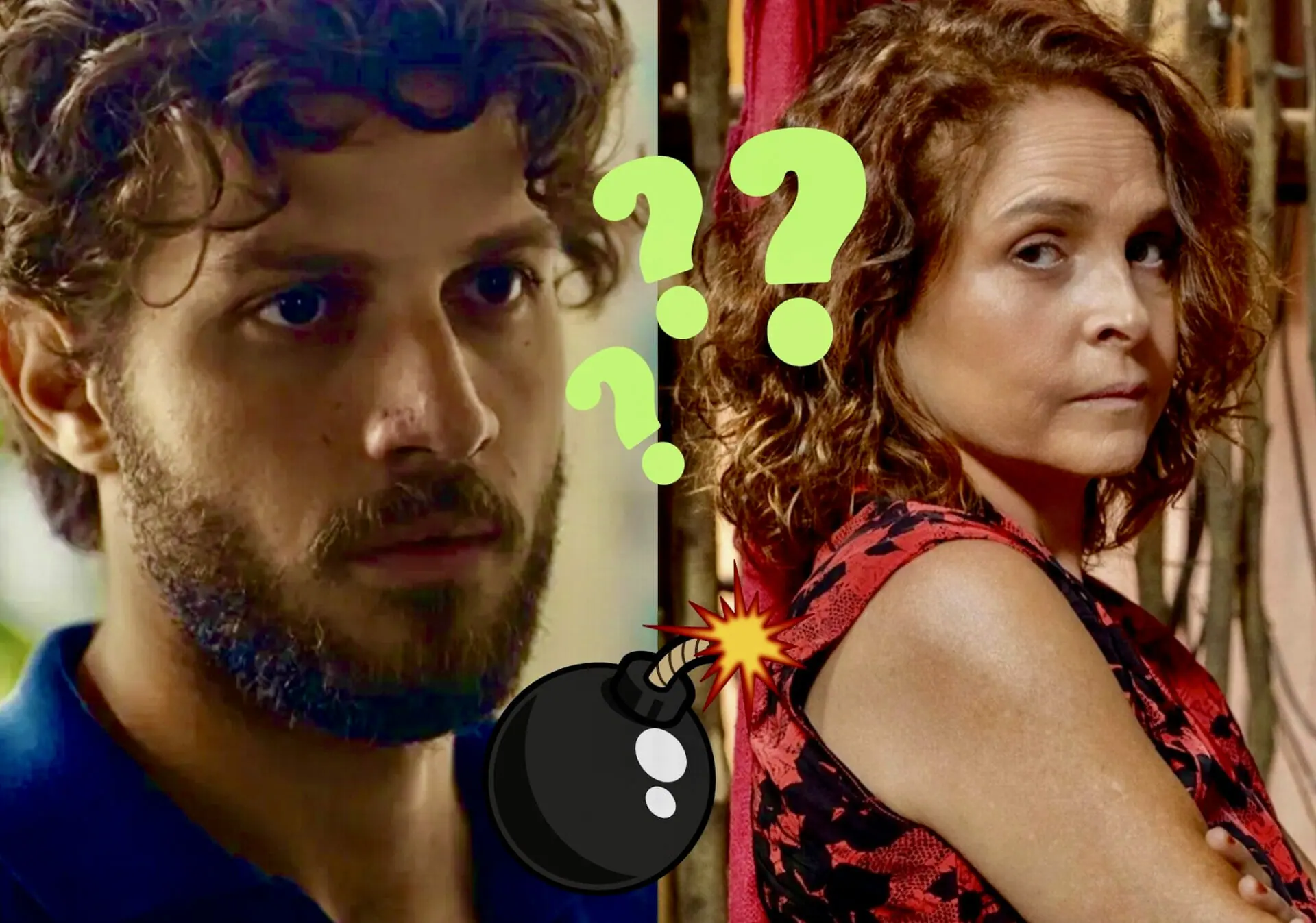 Ari (Chay Suede) e Núbia (Drica Moraes) em Travessia