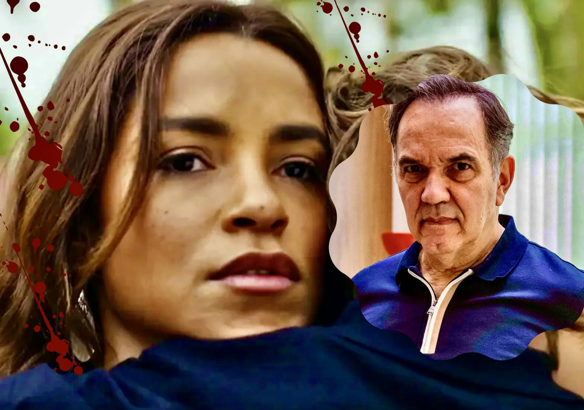 Brisa (Lucy Alves) e Guerra (Lucy Alves) em Travessia